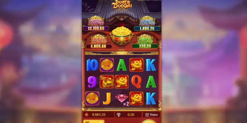 Giao diện guồng quay của Đa phúc đa tài